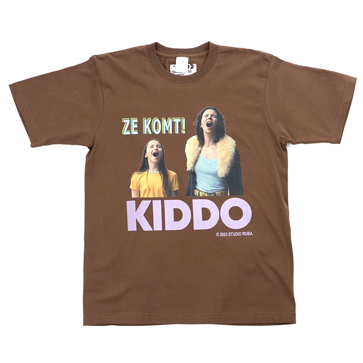 × KIDDO / ZE KOMT! T-shirt ~BROWN【SCENE0】